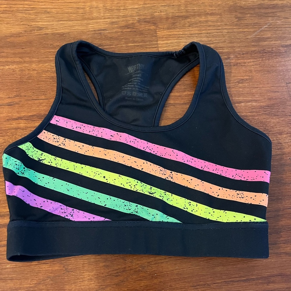 Worthy Threads IN NEON STRIPE workout set